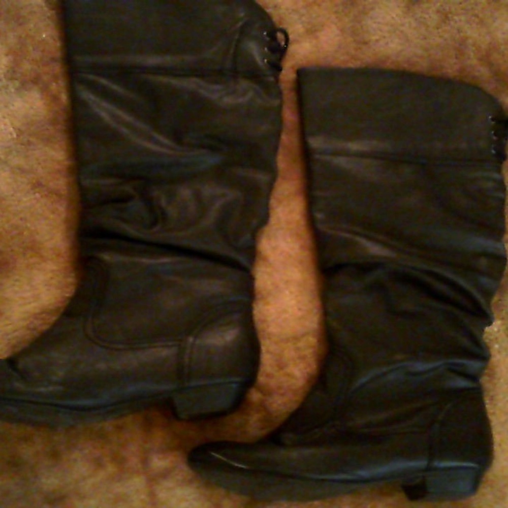 Wenona womens black knee high boots